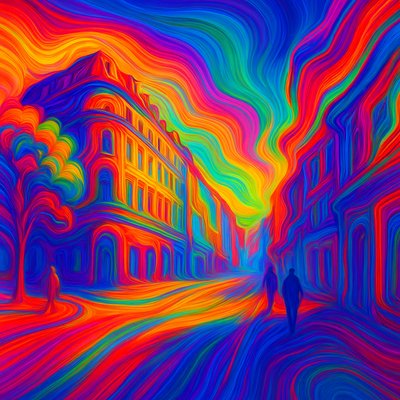 Gradient Wave Style Transfer Example