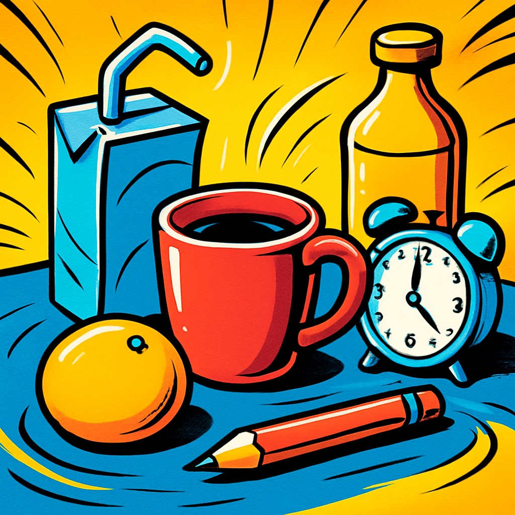 still life with everyday objects