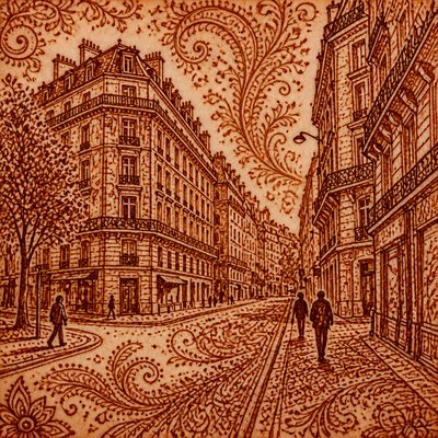 Henna Art Style Style Transfer Example