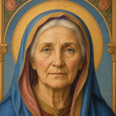 close-up portrait of an elderly person with expressive weathered features