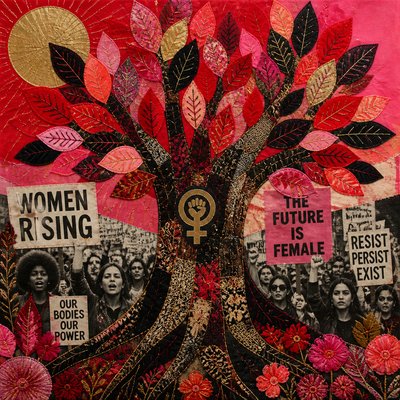 a tree in nature — Feminist Art Style