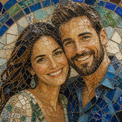 portrait of two people together