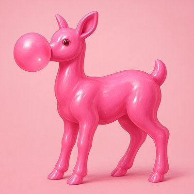 animal standing in natural pose
