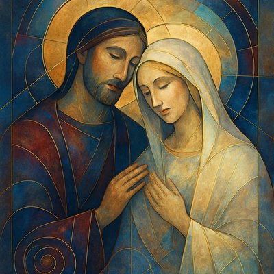 portrait of two people together