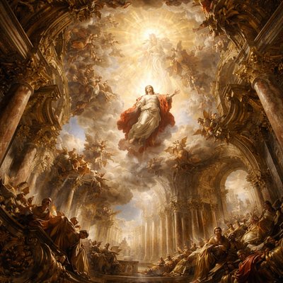 “For Christ is not entered into the holy places made with hands, which are the figures of the true; but into heaven itself, now to appear in the presence of God for us:” (Hebrews 9:24, KJV)
