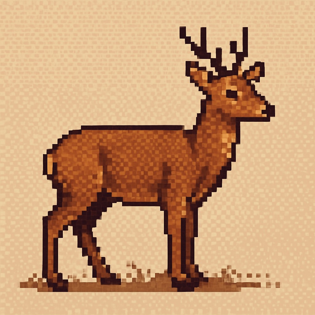 animal standing in natural pose
