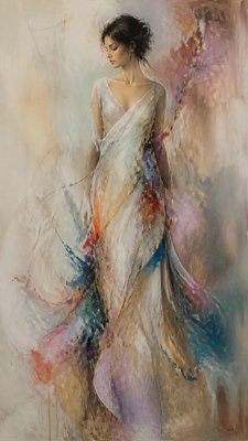 full-length portrait of an elegant figure