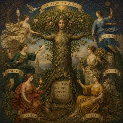 a tree in nature — Allegory Art Style