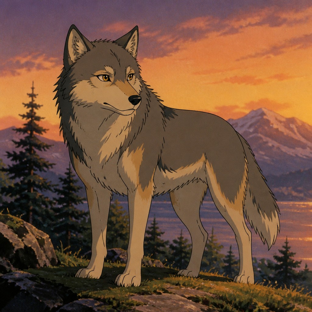 animal standing in natural pose