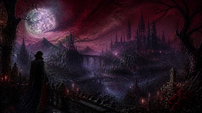 sweeping panoramic landscape with a dramatic sky
