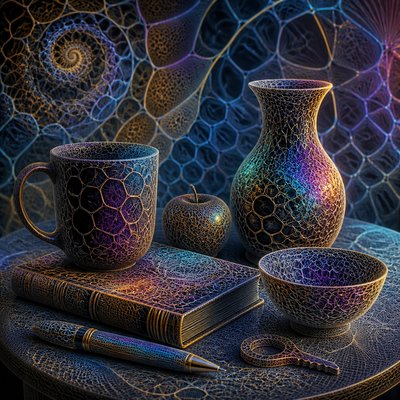 still life with everyday objects