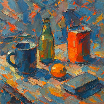 still life with everyday objects