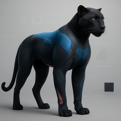 animal standing in natural pose