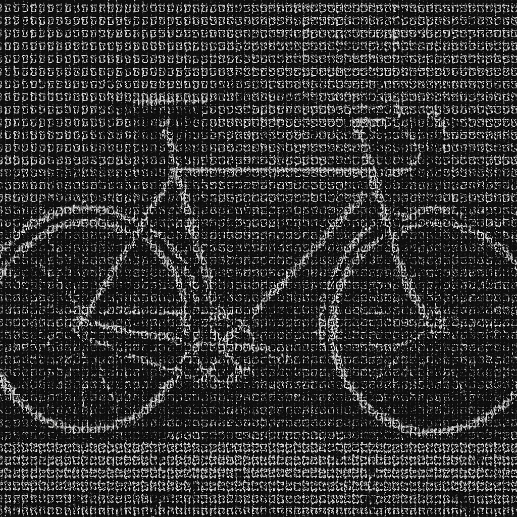 bicyle resting against a wall