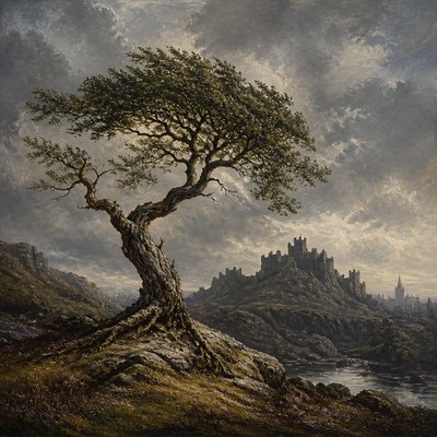 a tree in nature — Edinburgh Art Style