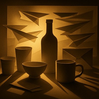 still life with everyday objects