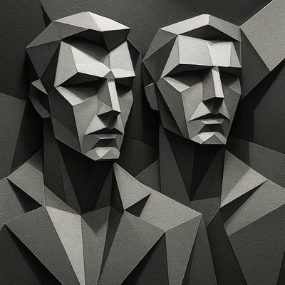 portrait of two people together