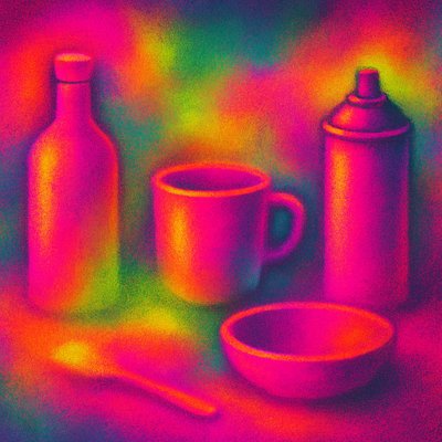 still life with everyday objects