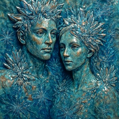 portrait of two people together