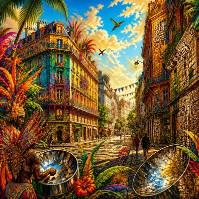 Trinidadian Art Style Style Transfer Example