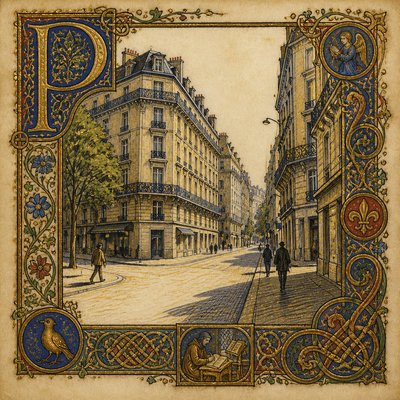 Illuminated Manuscript Art Style Style Transfer Example