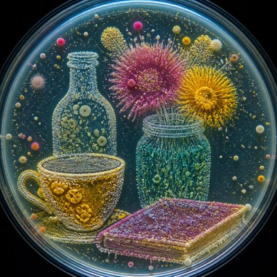 still life with everyday objects