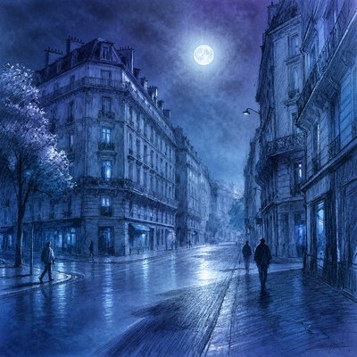 Cool Palette Art Style Style Transfer Example