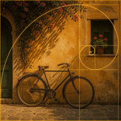 bicyle resting against a wall