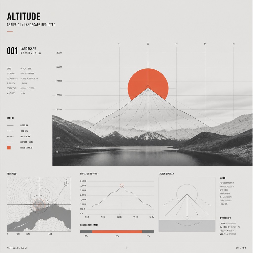 wide landscape with natural scenery — Conceptual Modern Art Style