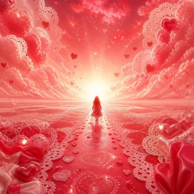 a solitary figure walking toward a glowing horizon across an empty plain, moody atmosphere, no text or lettering