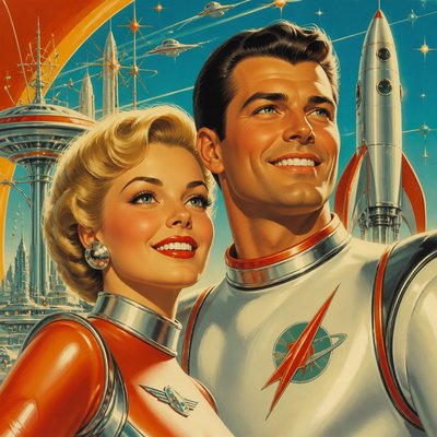 portrait of two people together