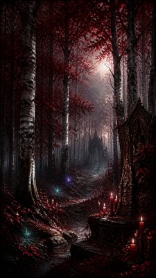 a serene birch forest in soft morning light, no people, no text