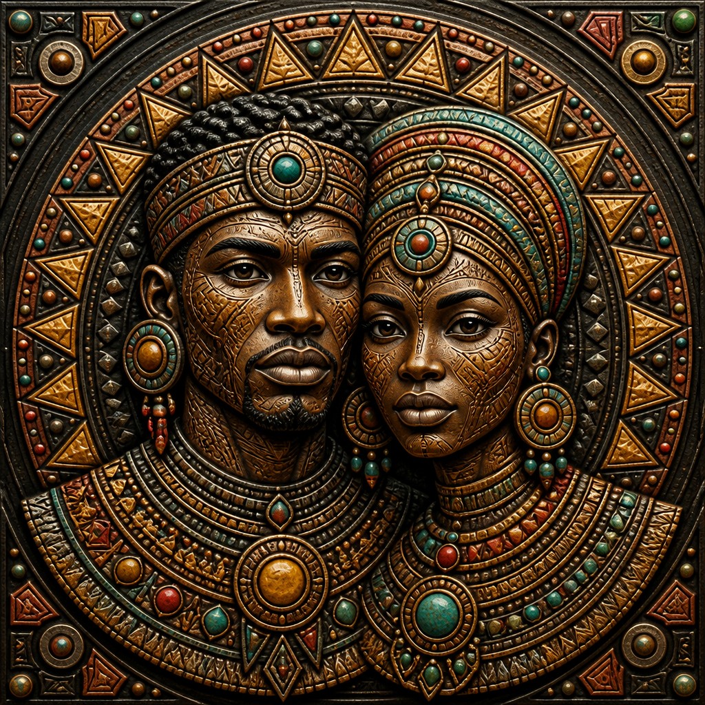 portrait of two people together