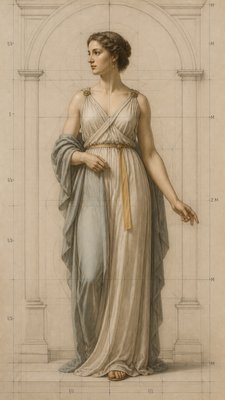 full-length portrait of an elegant figure