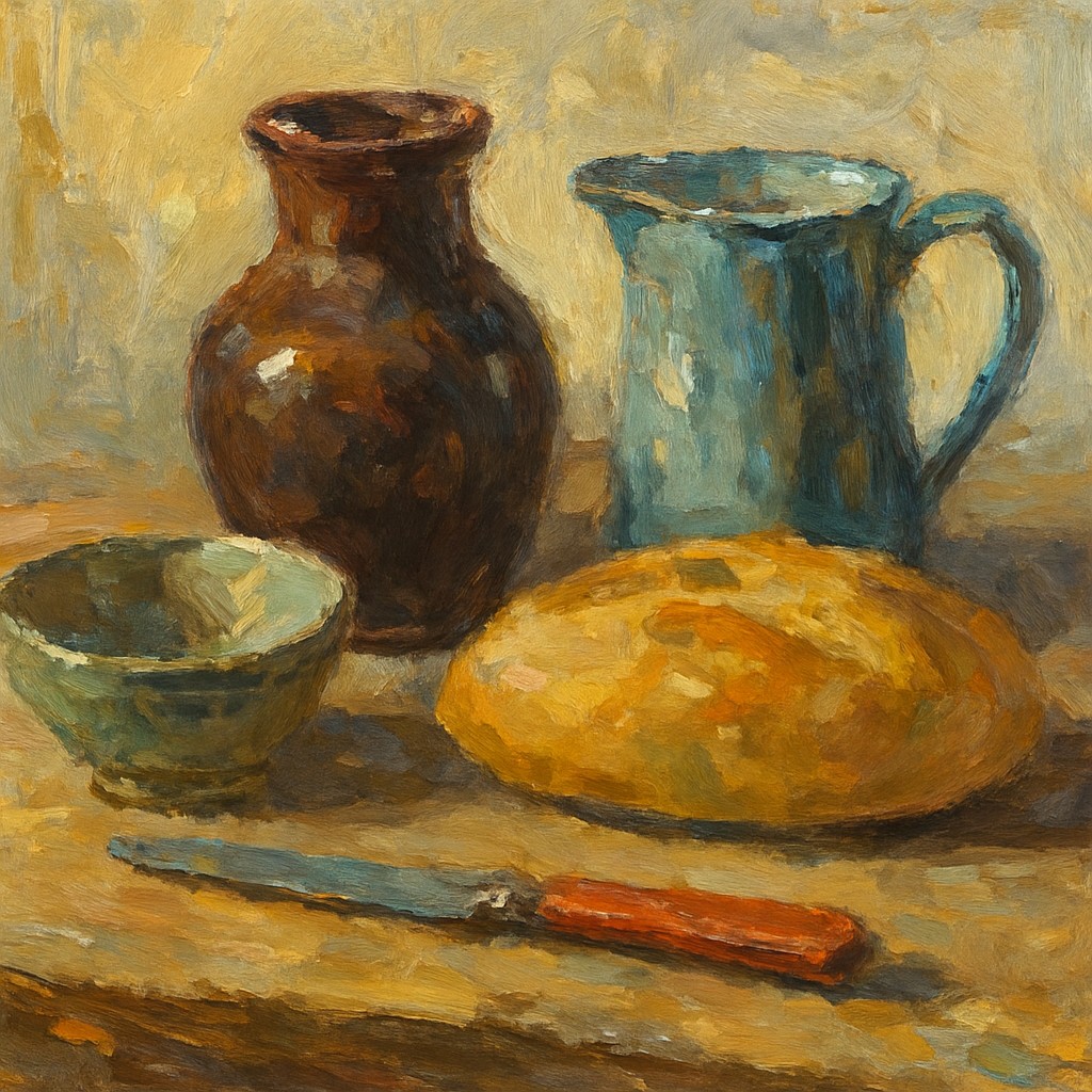 still life with everyday objects