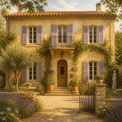 house with front view — French Country Interior Design