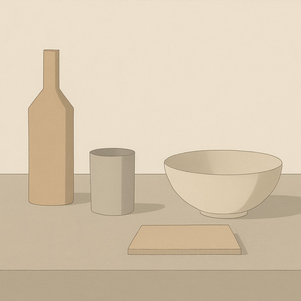 still life with everyday objects