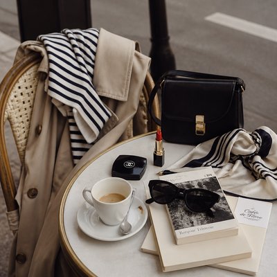 still life with everyday objects — Parisian Chic Fashion Style