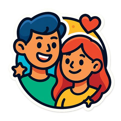 portrait of two people together