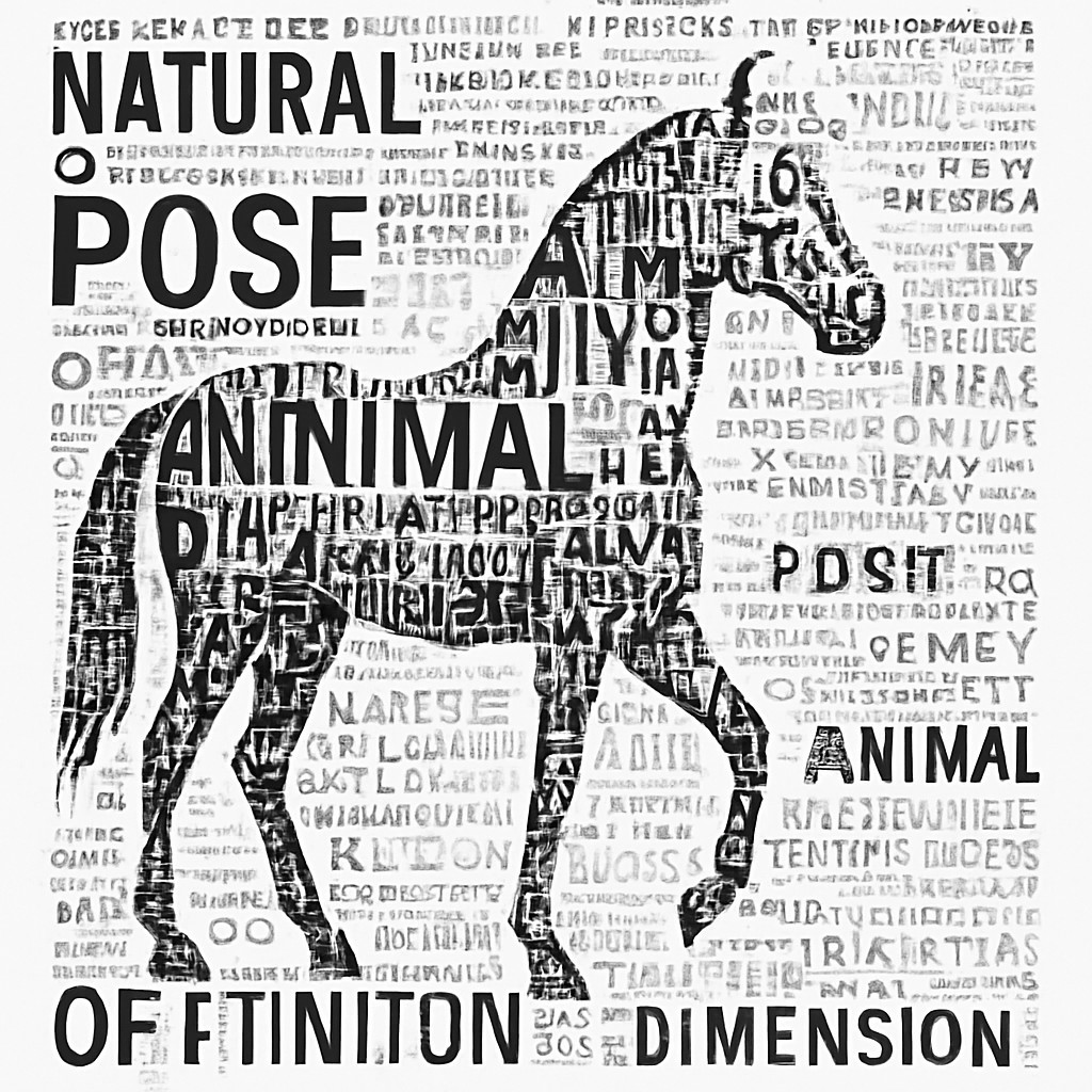 animal standing in natural pose