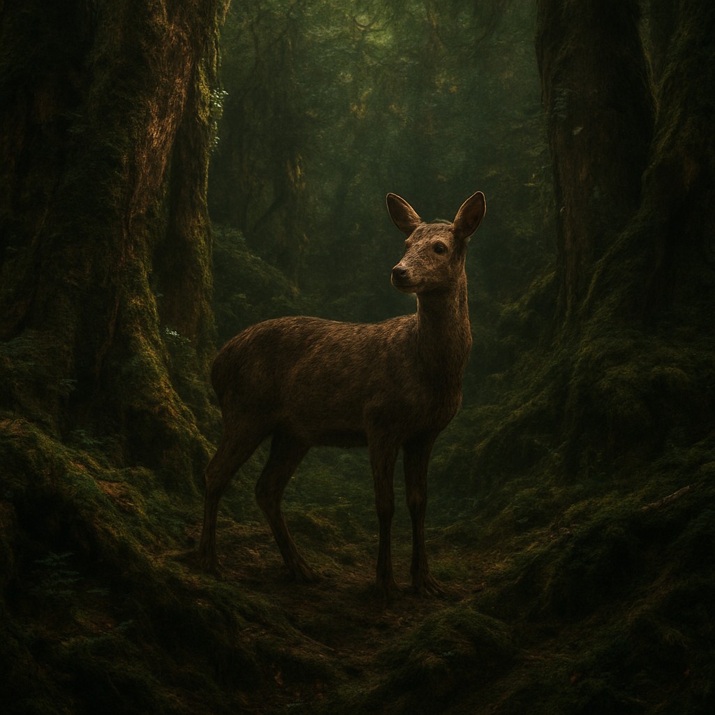 animal standing in natural pose
