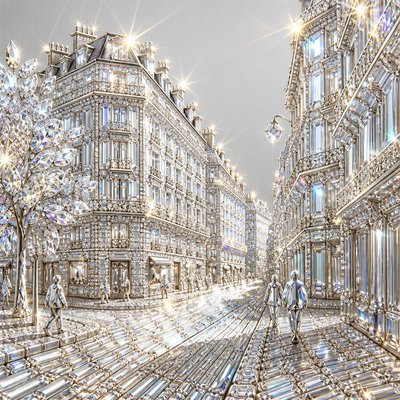 Crystal Jewelry Style Style Transfer Example