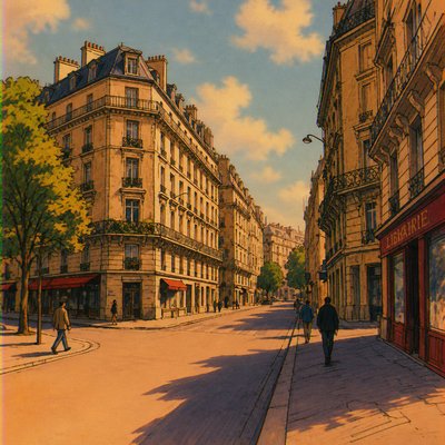 Vintage Retro Anime Art Style Style Transfer Example