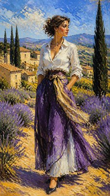 full-length portrait of an elegant figure