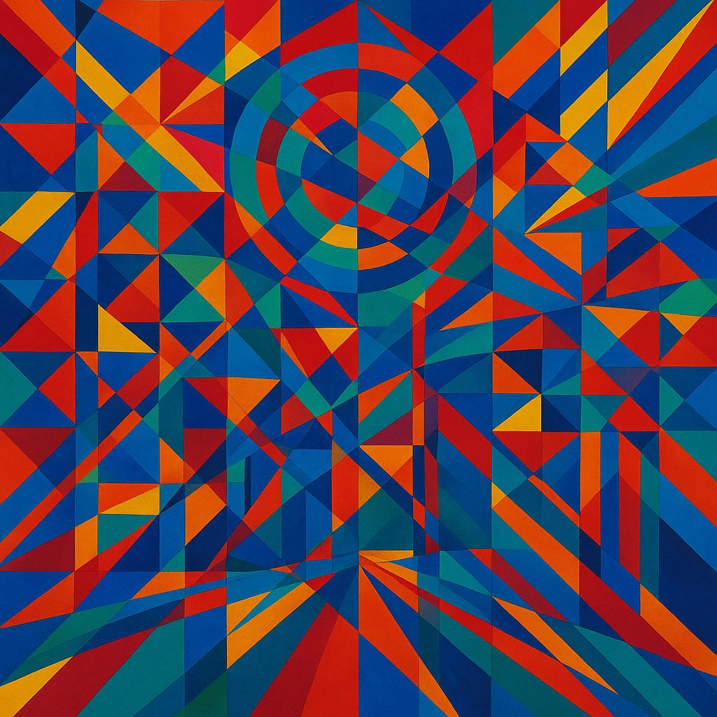 Kinetic Geometric Art Style Transfer Example