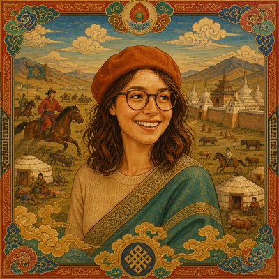 Mongolian Art Style Style Transfer Example