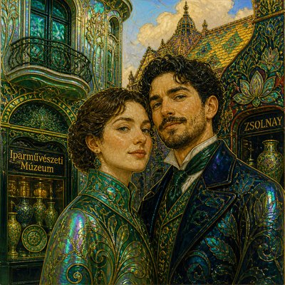 portrait of two people together