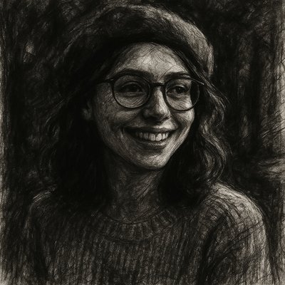 Charcoal Portrait Art Style Style Transfer Example