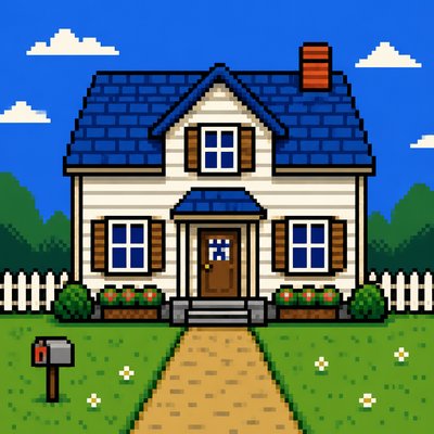 house with front view