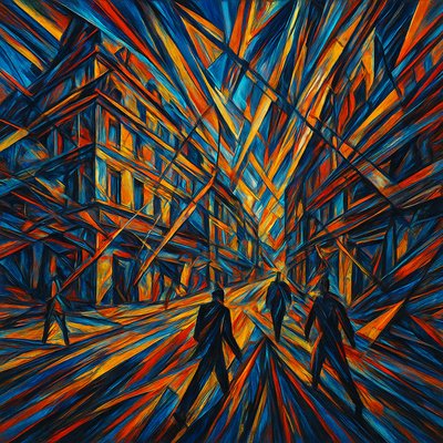 Futurism Art Style Style Transfer Example